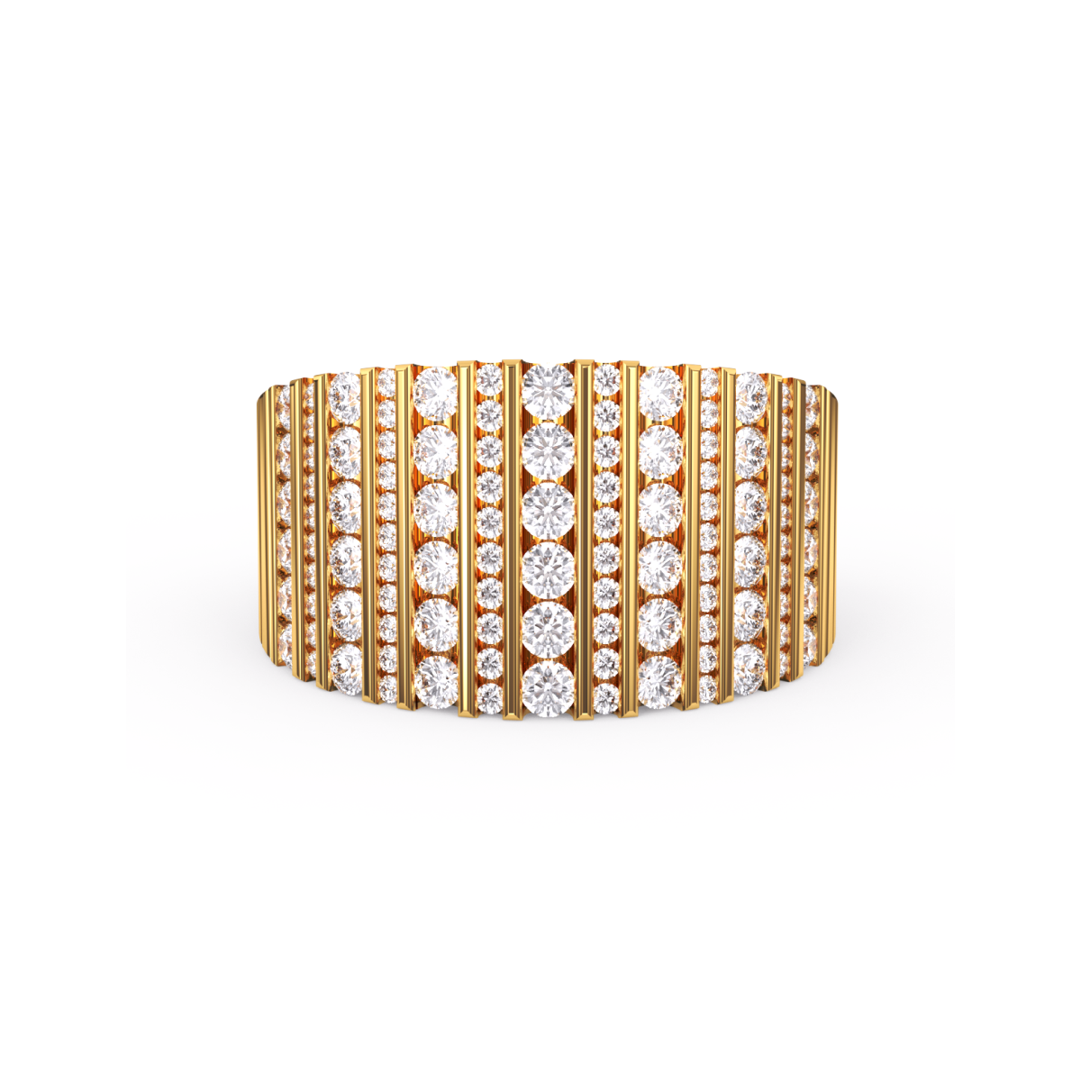 Vintage Diamond Wide Band Gift For Him